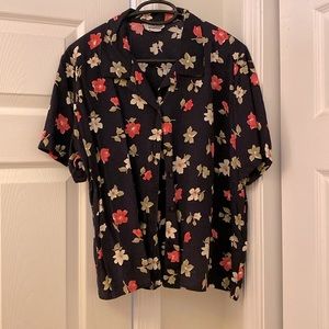 Vintage Flowered Button Down